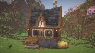 Medieval House With Farms