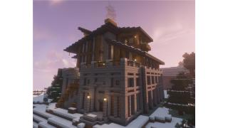 Cozy Mountain Chalet (with interior)