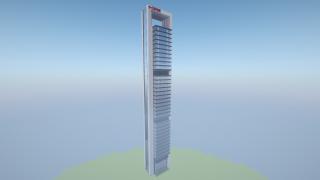 1:1 Cepsa Tower (Torre Cepsa) Madrid | Real Scale Minecraft Skyscraper | Schematic & Litematic