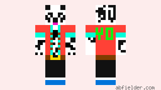 panda in a jacket