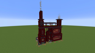 Factory Building - Blackstone and Red Nether Brick