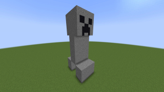 Creeper statue