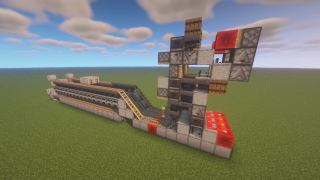 Smelter Array 2x16 (shulker unloader-input, minecart loader-fuel/output)
