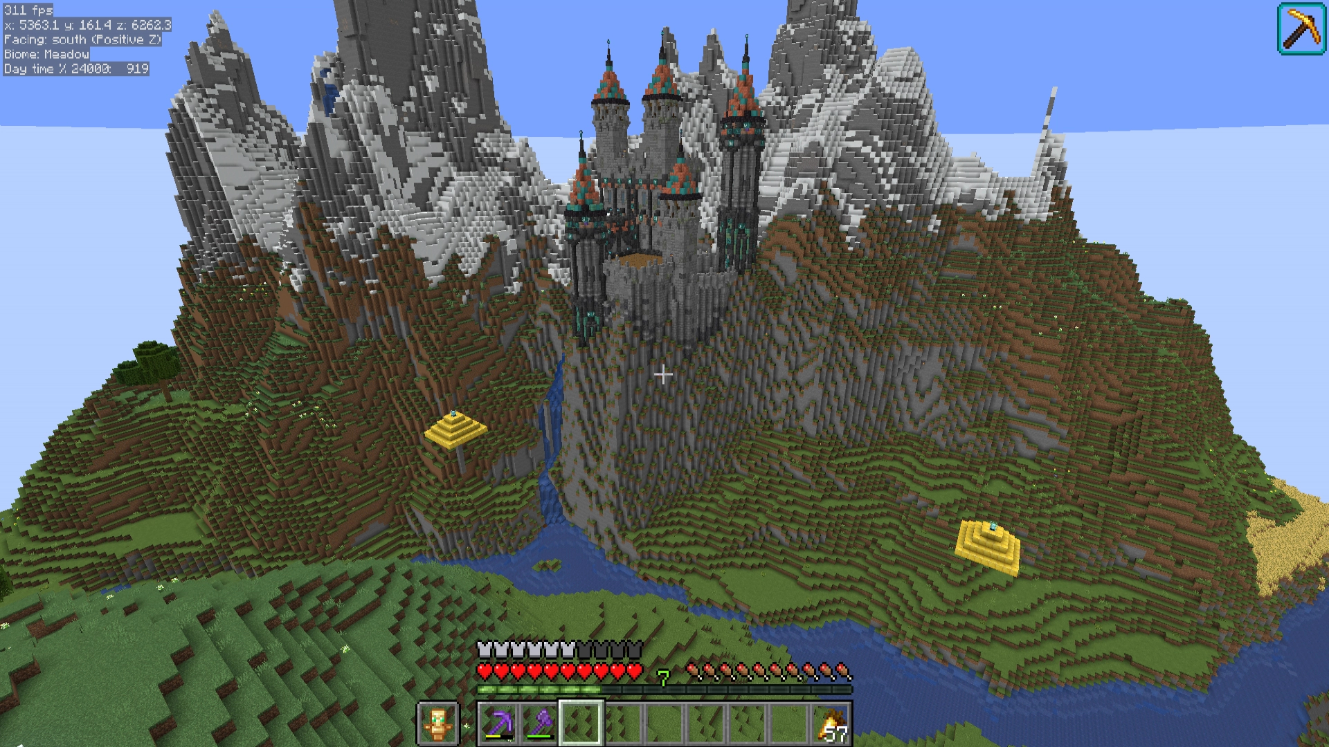 Minecraft Schematic Mountainside Fort By Sir Silver Downloaded From 