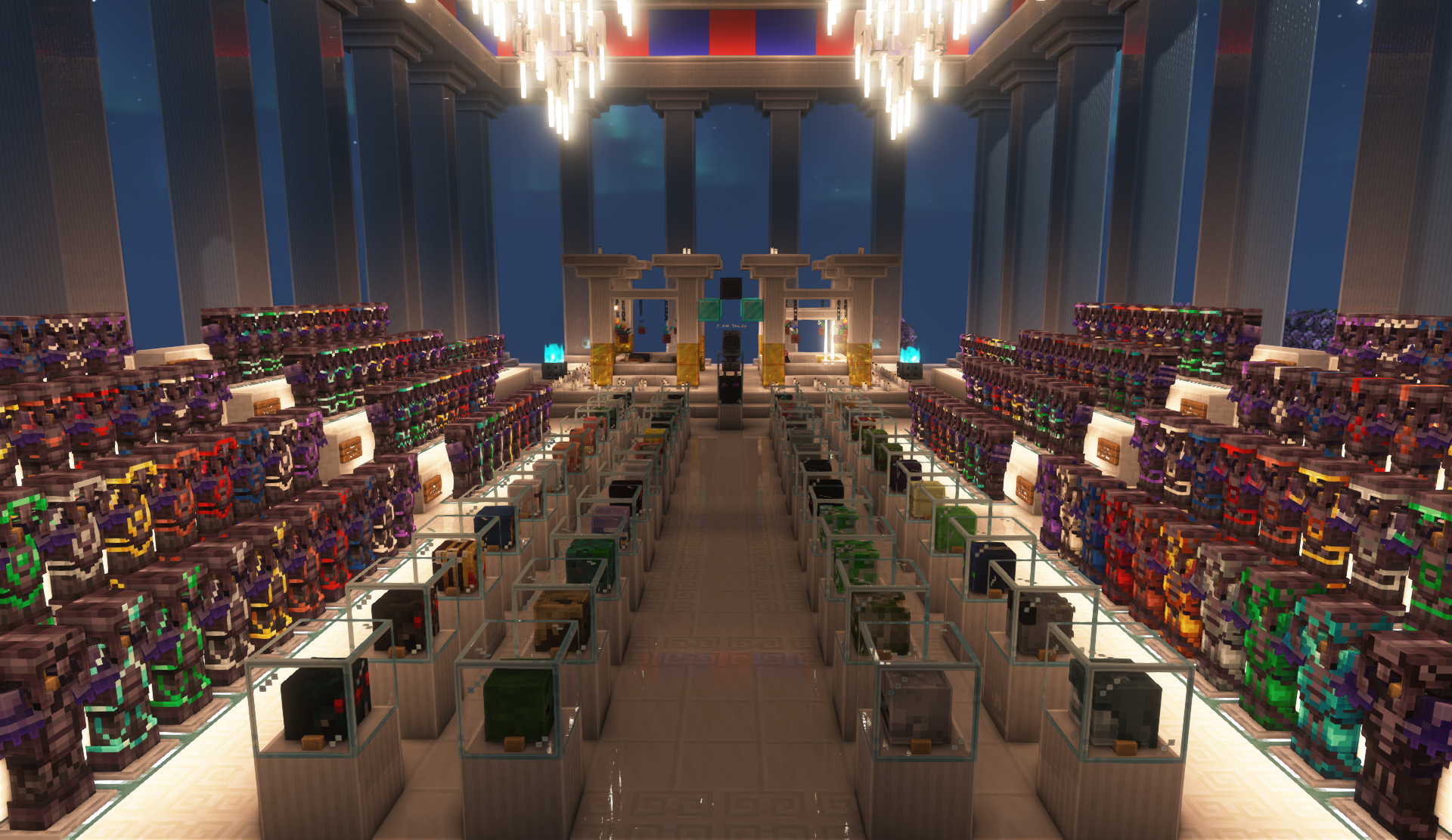 Greek Temple with Armor Trim/Mob Head Display – additional image