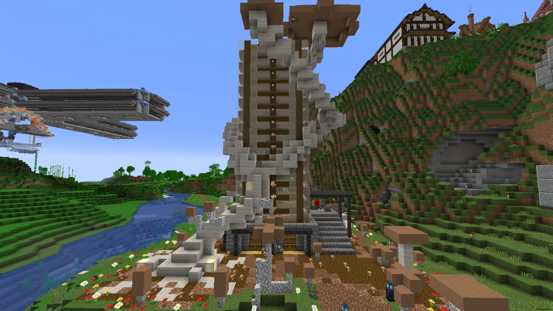 Brown Mushroom Farm with Decoration – key image