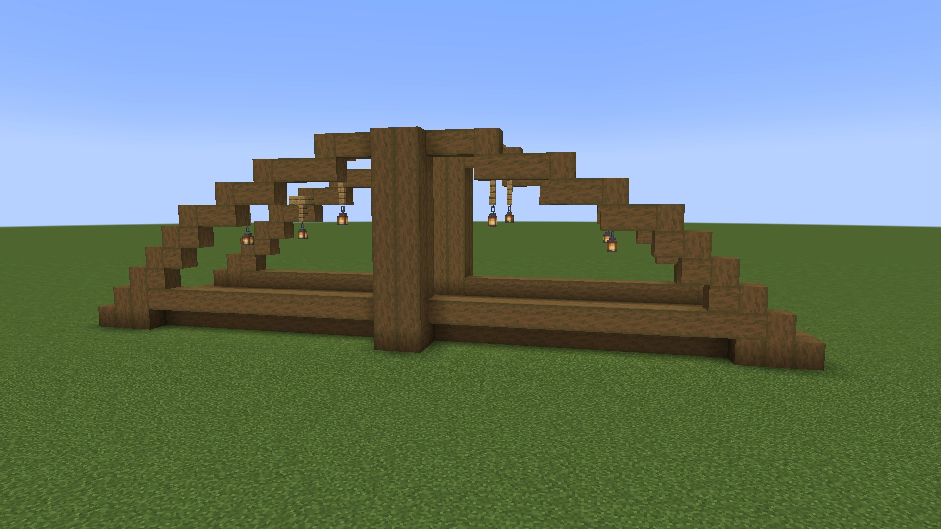 Wooden arch bridge – key image