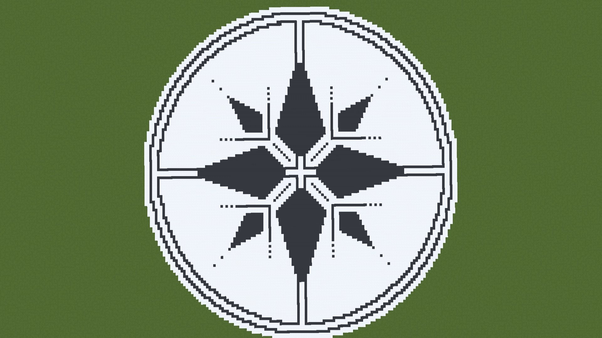 123x123 Snow and Gray Concrete Medallion – key image