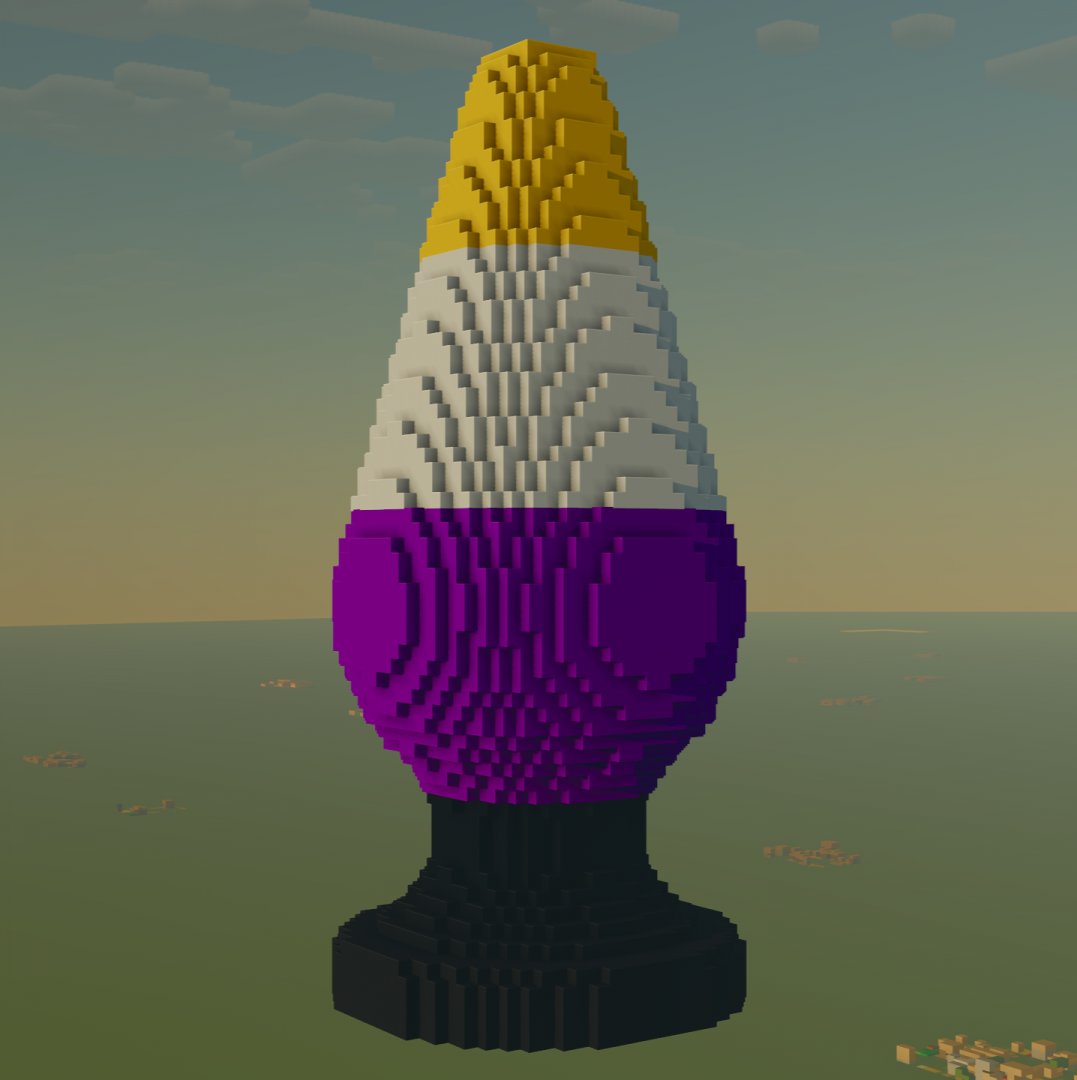 PRIDE Enby Tower-Statue – key image