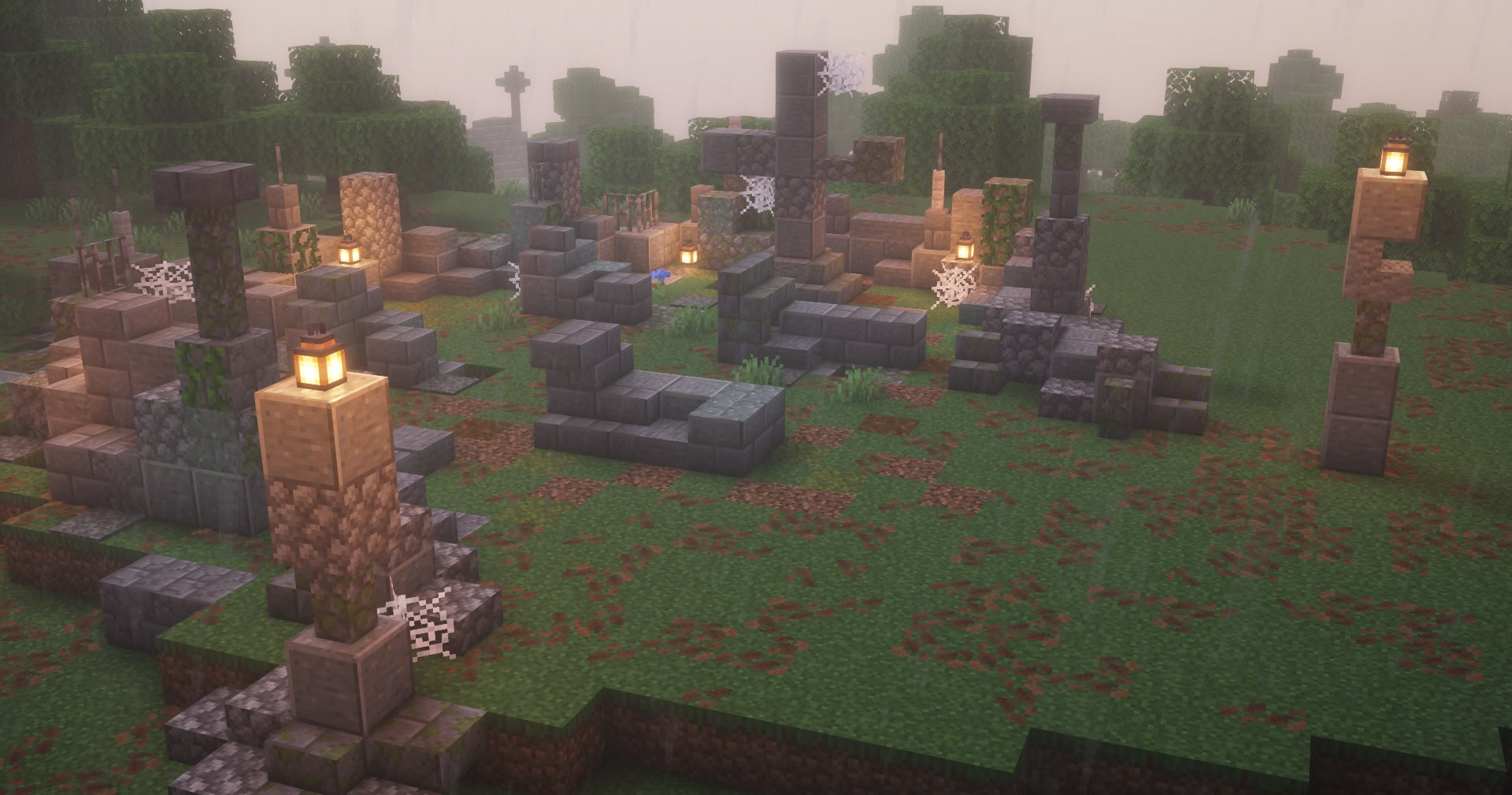 Abandoned graveyard easy to build – key image