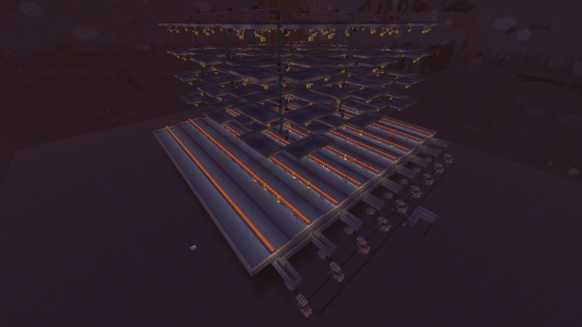 Gigantic iron farm-with sorted collection system and shulker loader – additional image