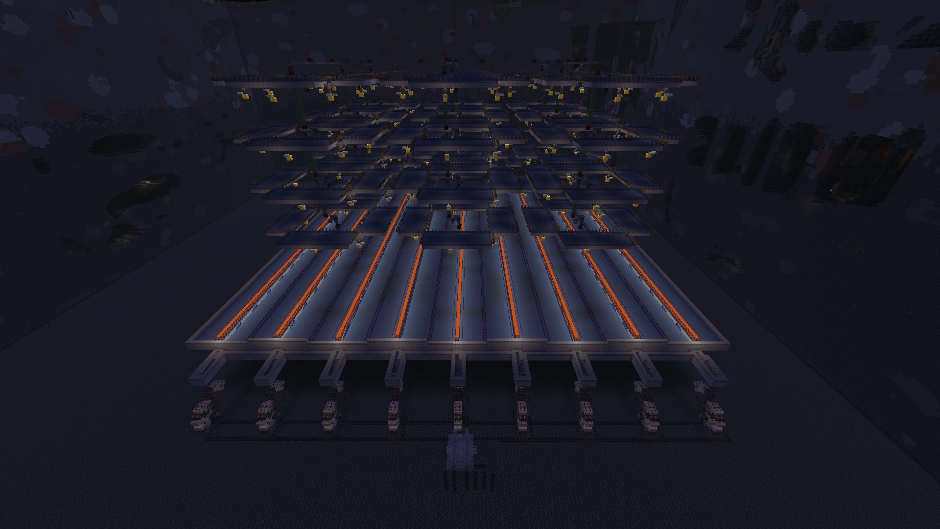 Gigantic iron farm-with sorted collection system and shulker loader – additional image
