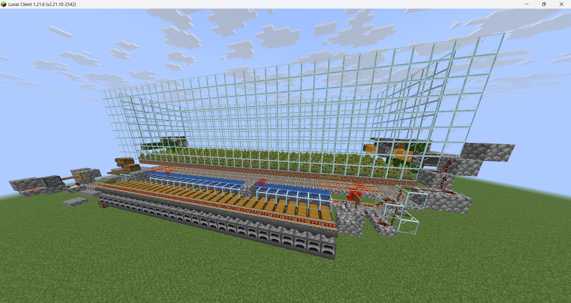 prime_nono's 28-furnace super smelter with bamboo farm – key image