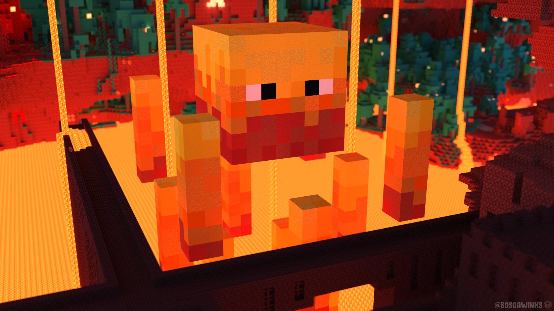 Blaze Mob Statue – additional image