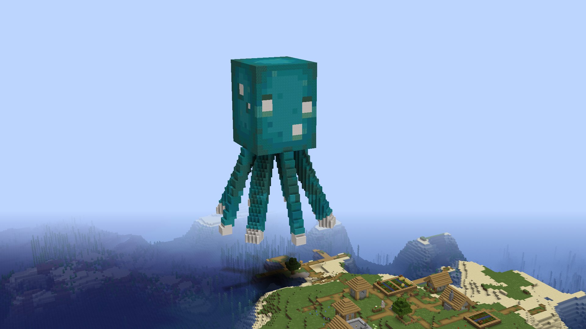 Glow Squid Mob Statues – additional image