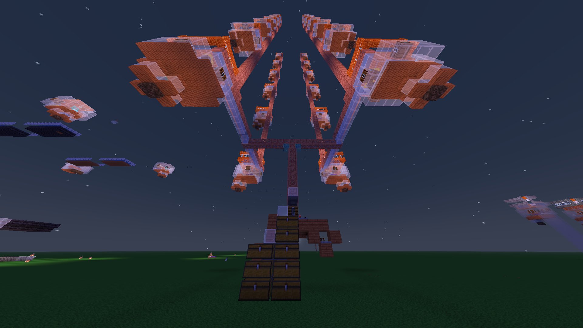 Iron farm +7000 P/h + Autocrafter. All 24 farms on 4 chunks – key image