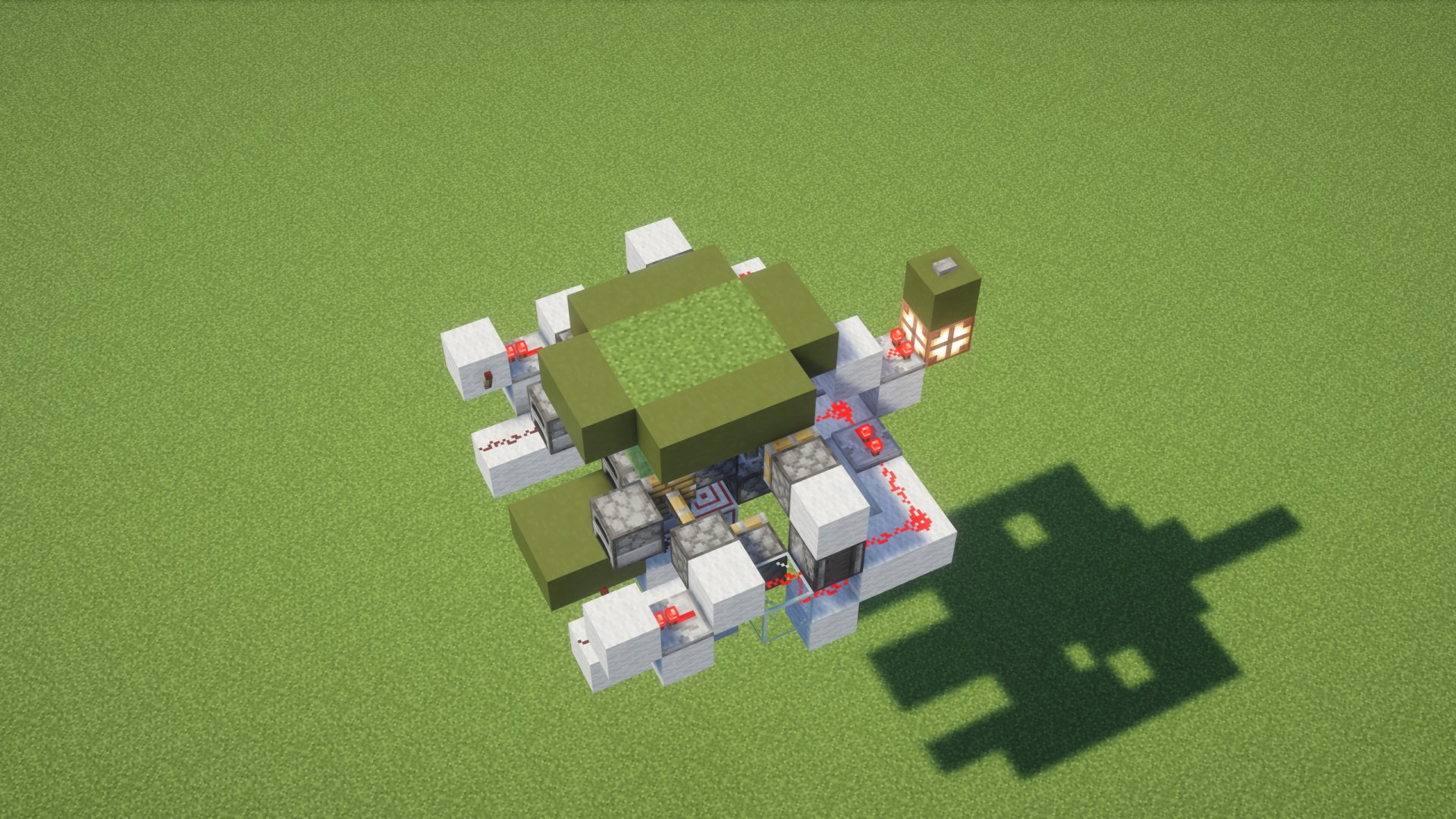 2x3 flush secret staircase redstone entrance – key image