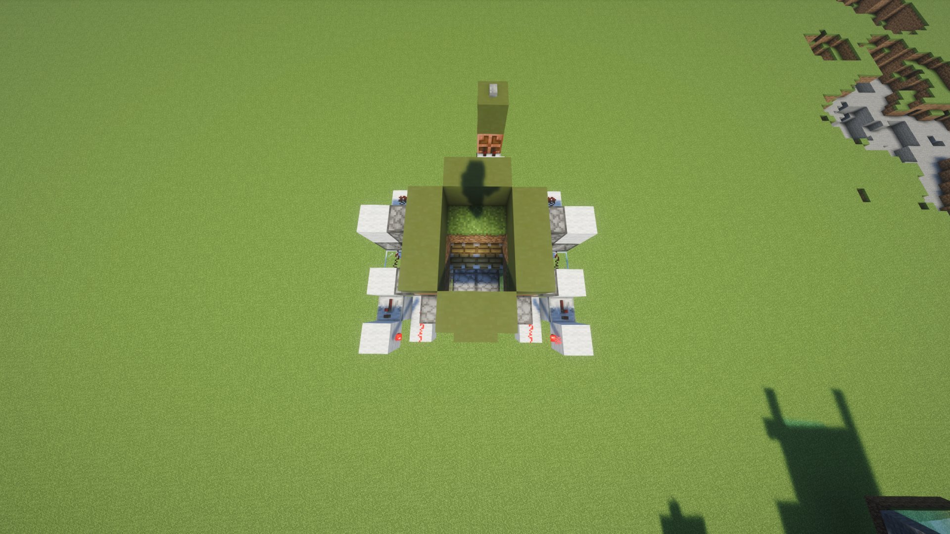 2x3 flush secret staircase redstone entrance – additional image