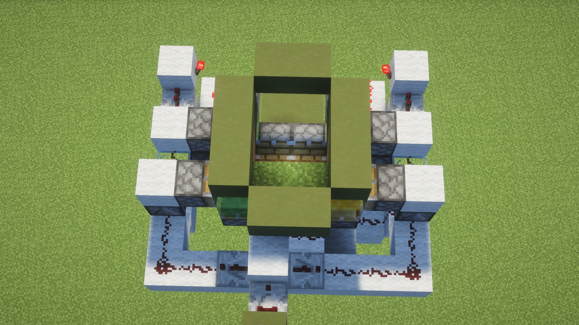 2x3 flush secret staircase redstone entrance – additional image