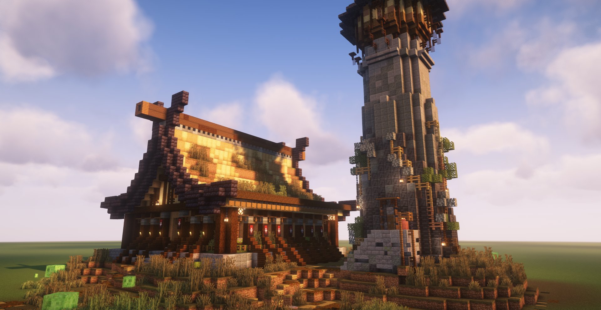 Medieval Townhall with Watchtower – key image