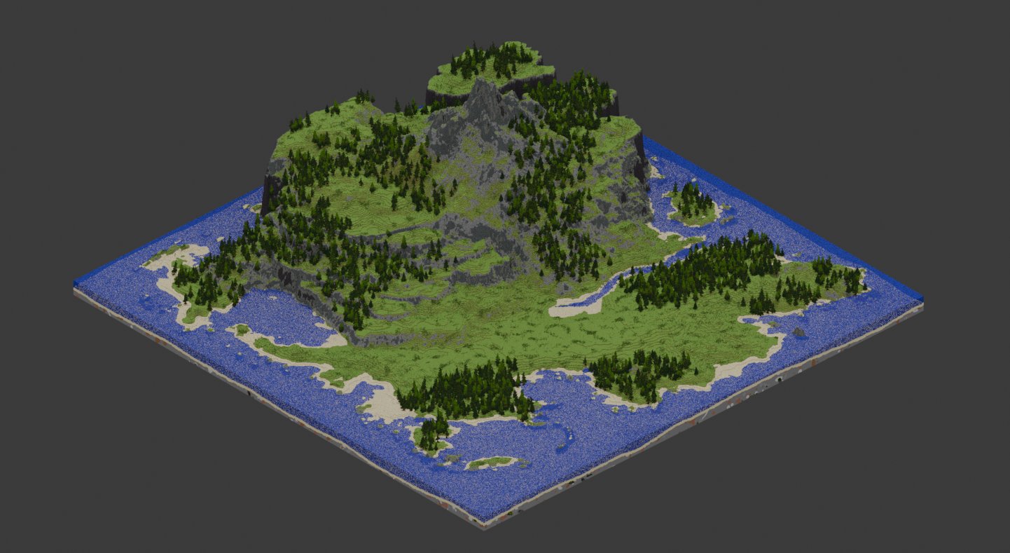 200 Subs Special Custom Island Survival Map 1000x1000 Blocks – key image