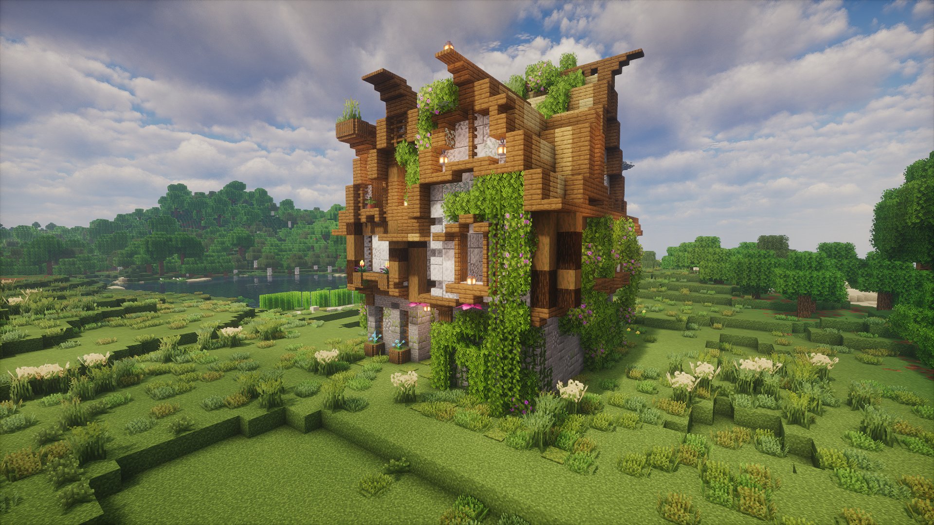 Cozy survival cottage-Litematica Schematic – additional image