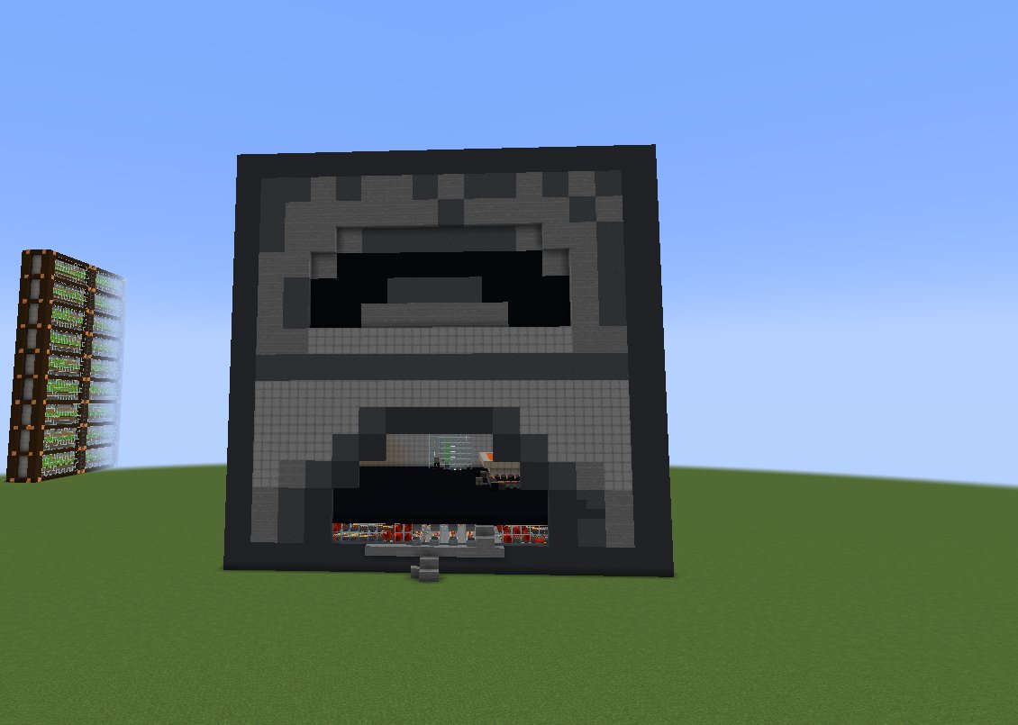 big furnace with auto smelter and carpet, lava bucket, and bamboo farm for fuel – key image
