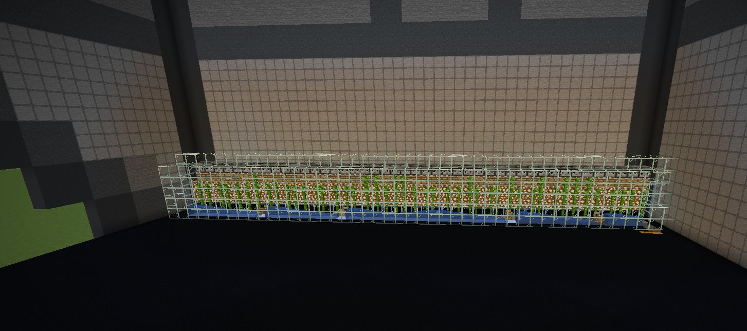 big furnace with auto smelter and carpet, lava bucket, and bamboo farm for fuel – additional image