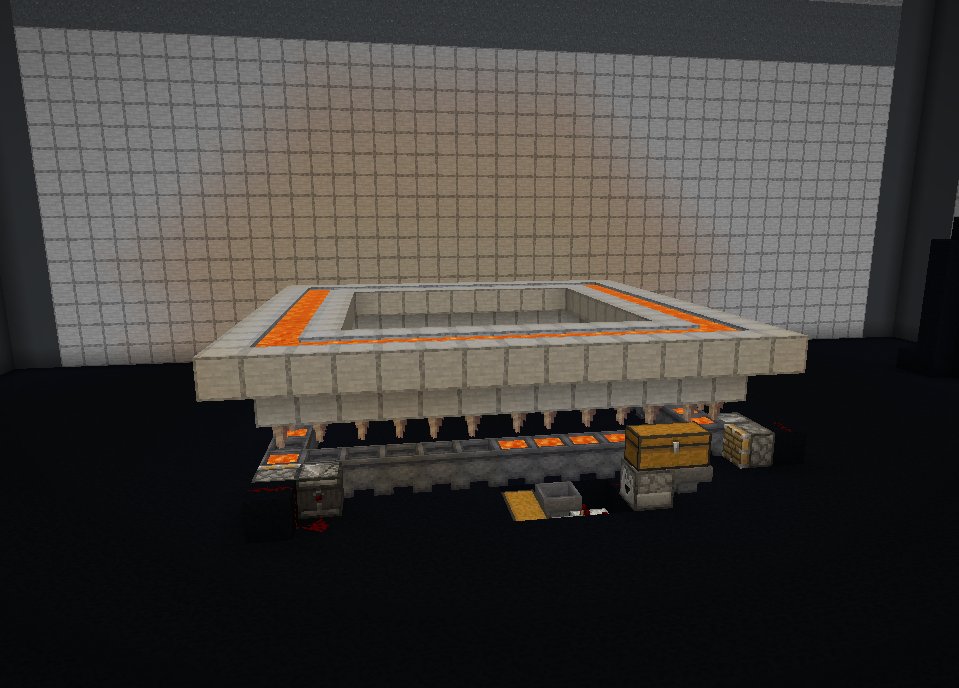 big furnace with auto smelter and carpet, lava bucket, and bamboo farm for fuel – additional image