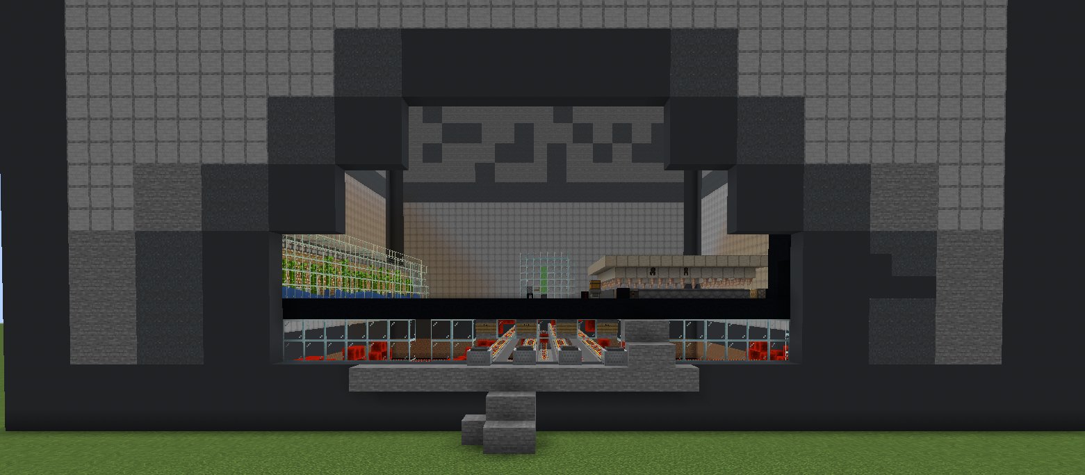 big furnace with auto smelter and carpet, lava bucket, and bamboo farm for fuel – additional image