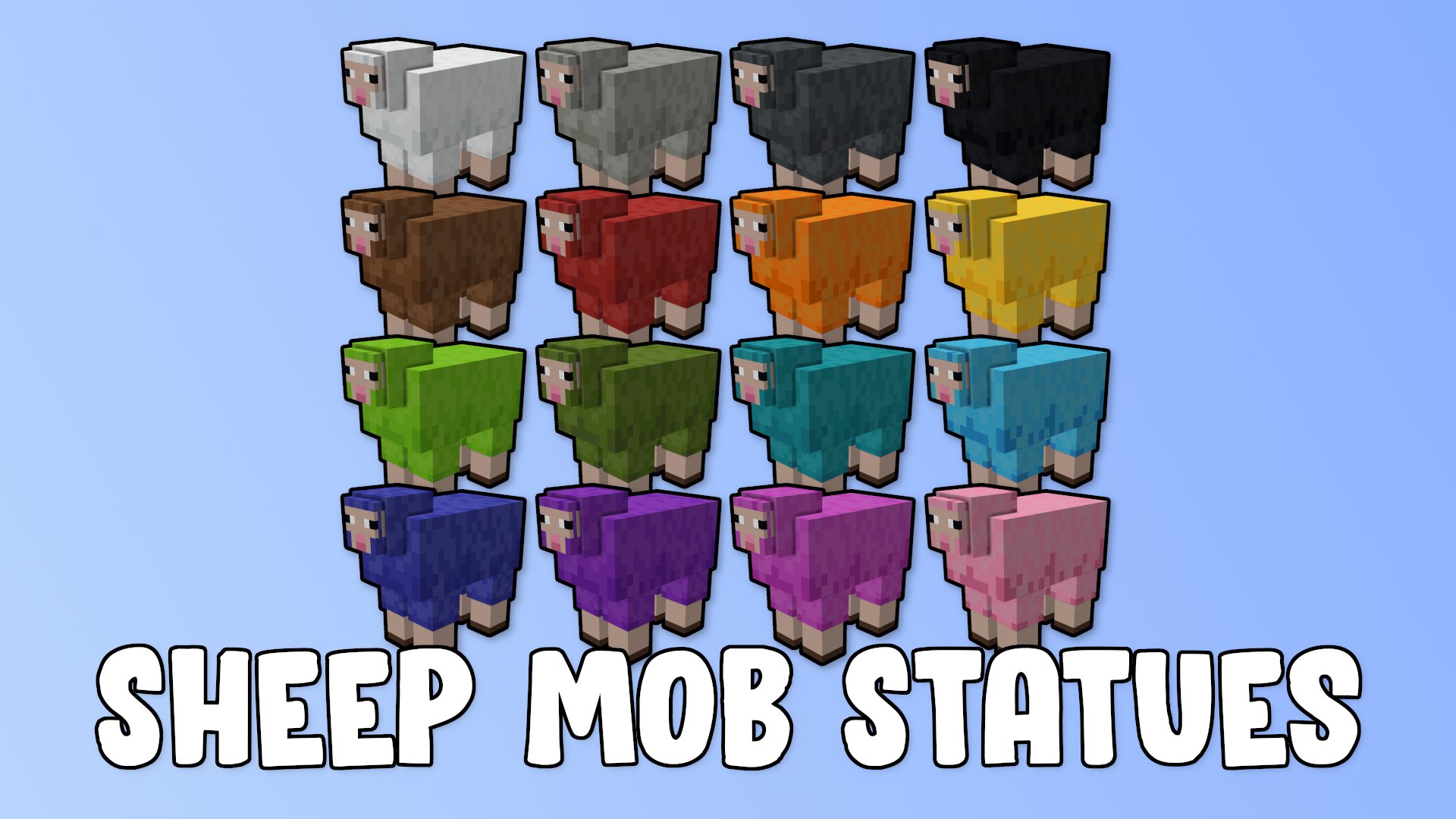 Sheep Mob Statues – key image