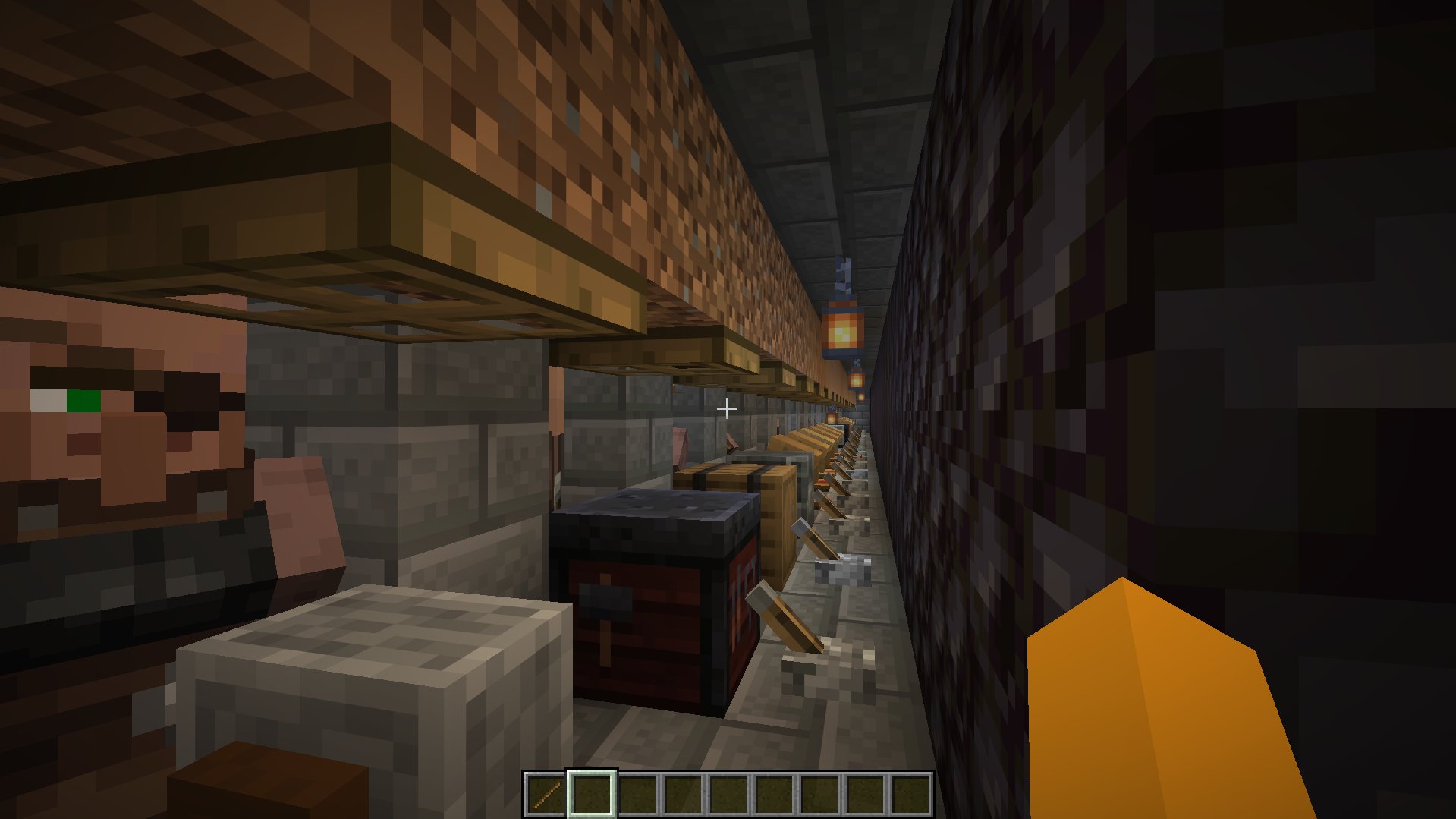 Secret base / stash / auto storage / Villager Trading Hall – additional image