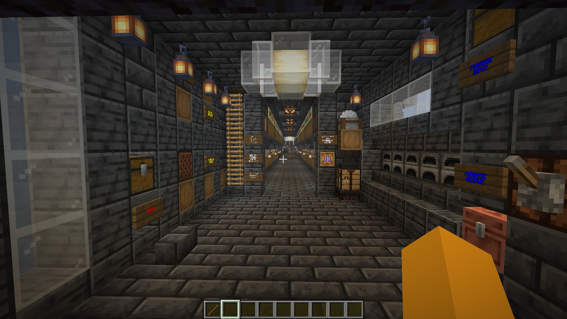 Secret base / stash / auto storage / Villager Trading Hall – additional image
