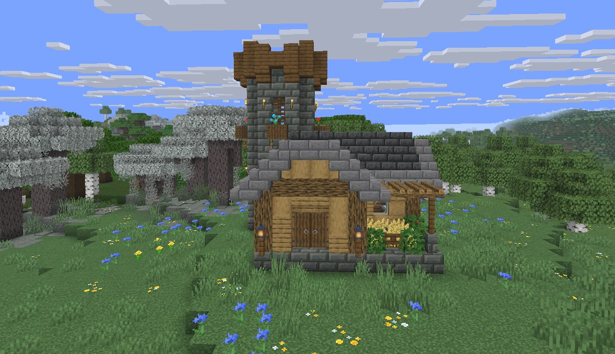 Small starter house with tower – key image