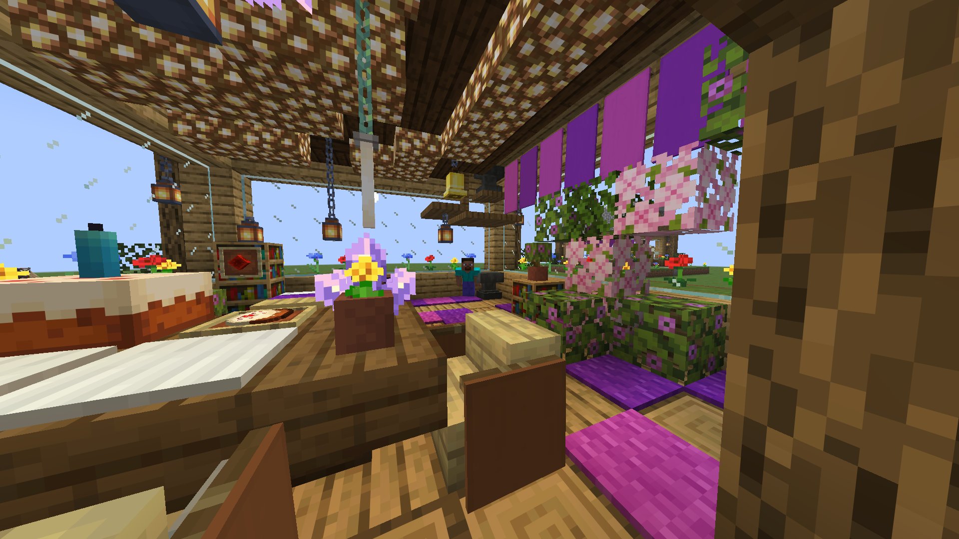 Pink / Purple Decorated Oak House – additional image
