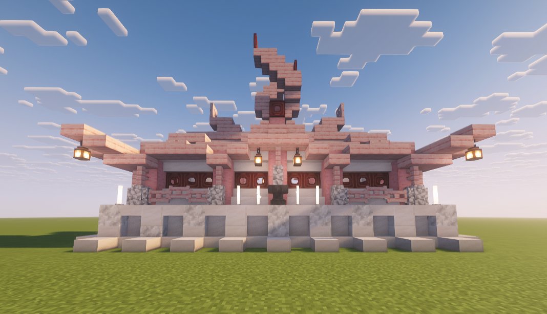 a cute pink and white house – additional image