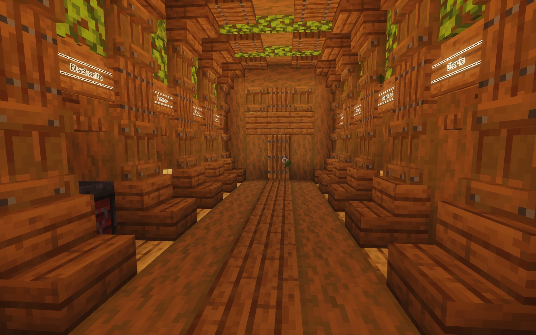 Moss and Spruce Villager Trading Hall – additional image
