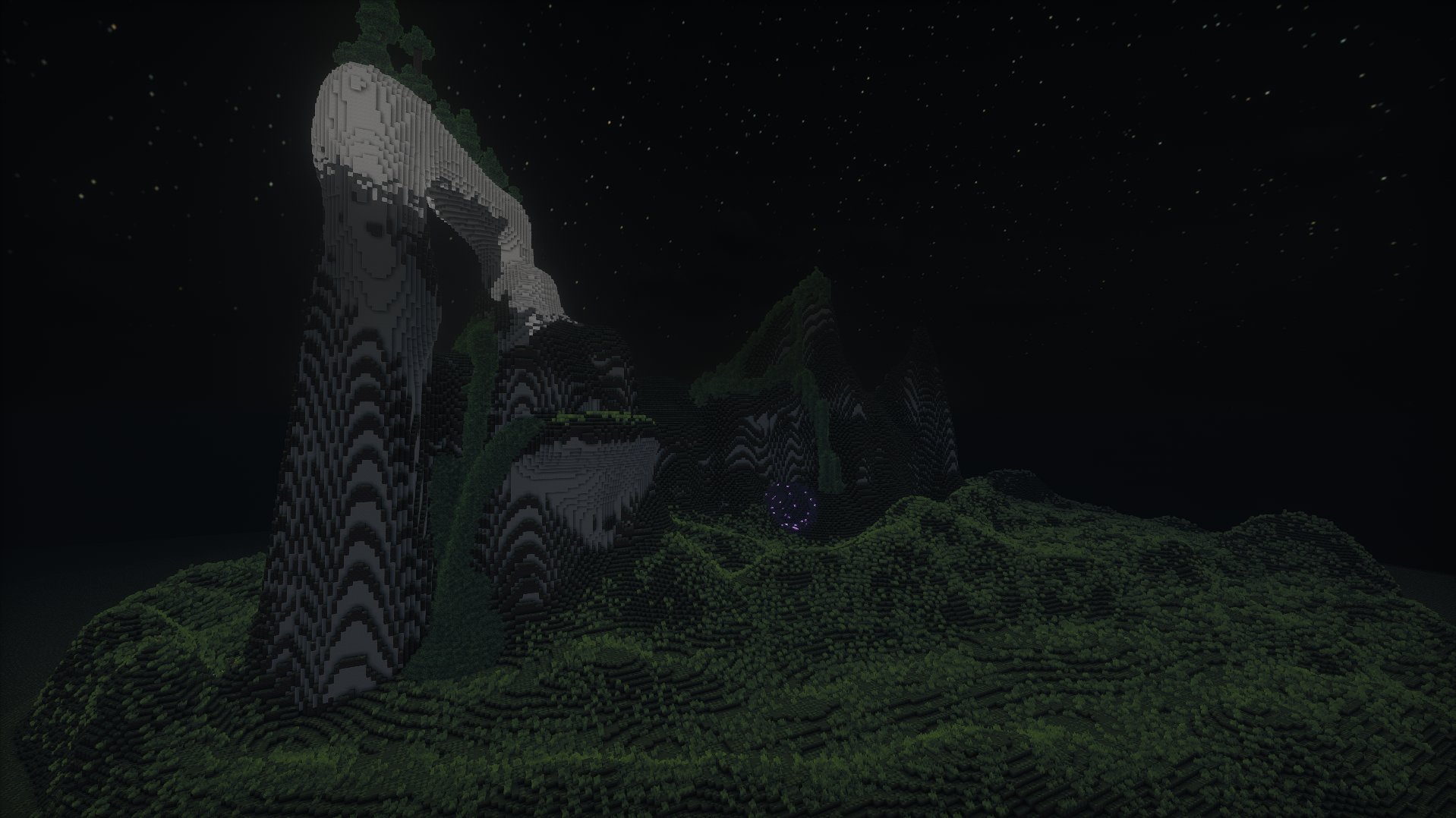 Hollow Mountain W Big Cave Lake DETAILED – additional image