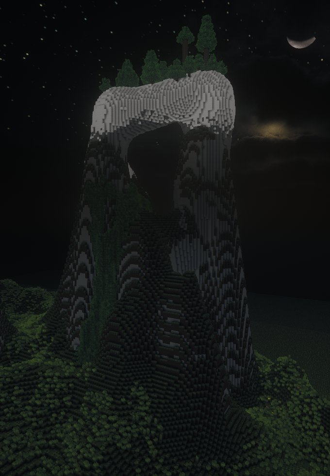Hollow Mountain W Big Cave Lake DETAILED – additional image