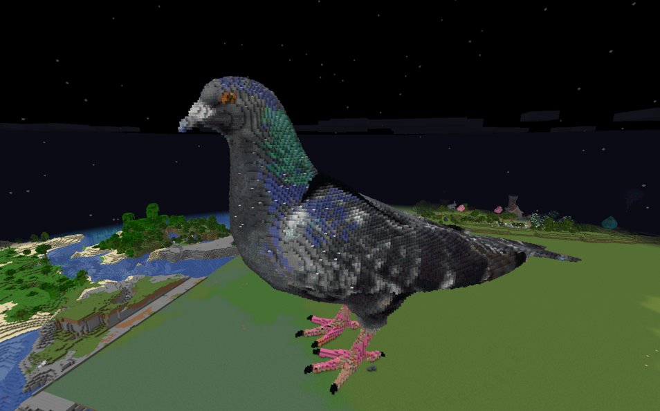 Pigeon Monster Statue (Litematica) – key image