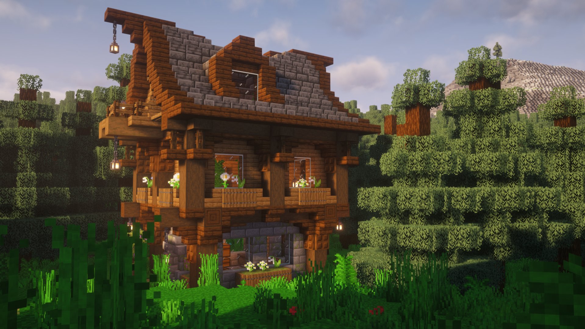 Rustic Alpine Cottage/House – .schem & .litematic – additional image