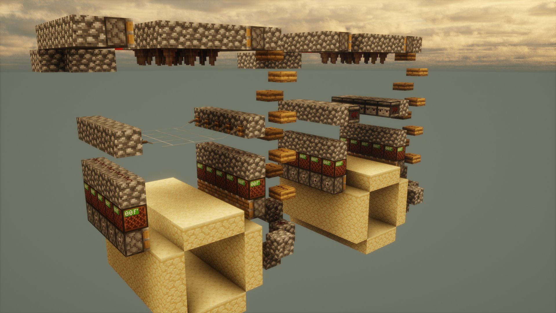 Falling Sand Dripstone Trap (Tripwire or Observer) – additional image
