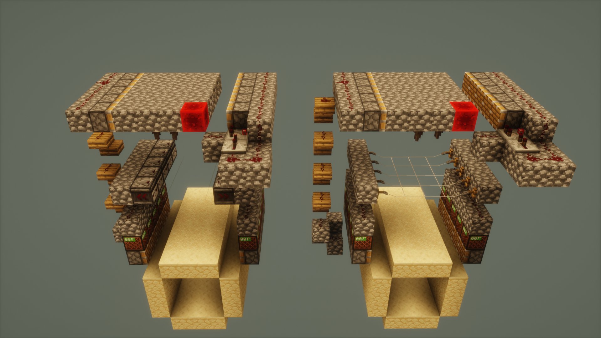 Falling Sand Dripstone Trap (Tripwire or Observer) – additional image