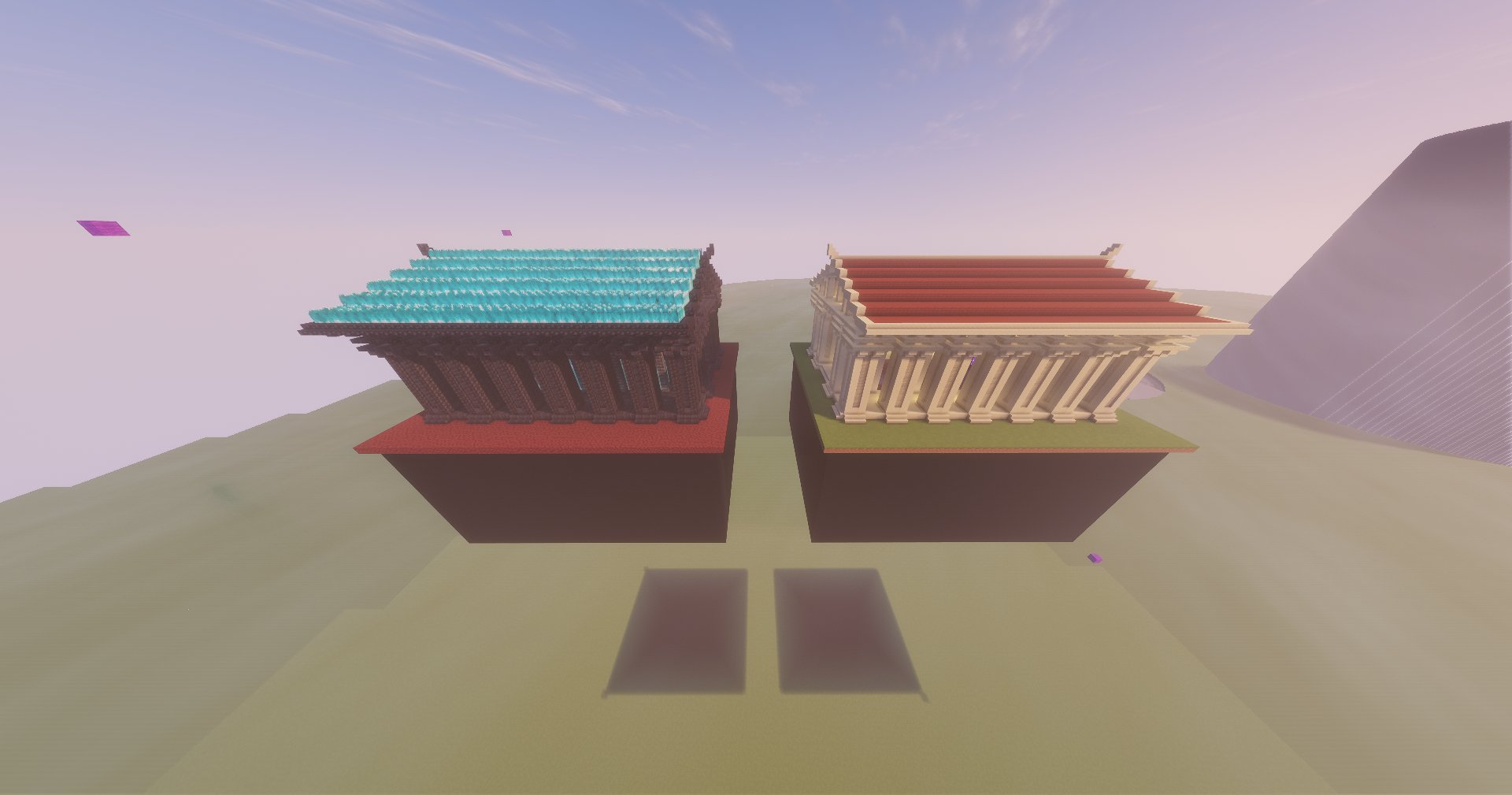 Overworld/Nether Portal Temples w/ mirror floor – key image