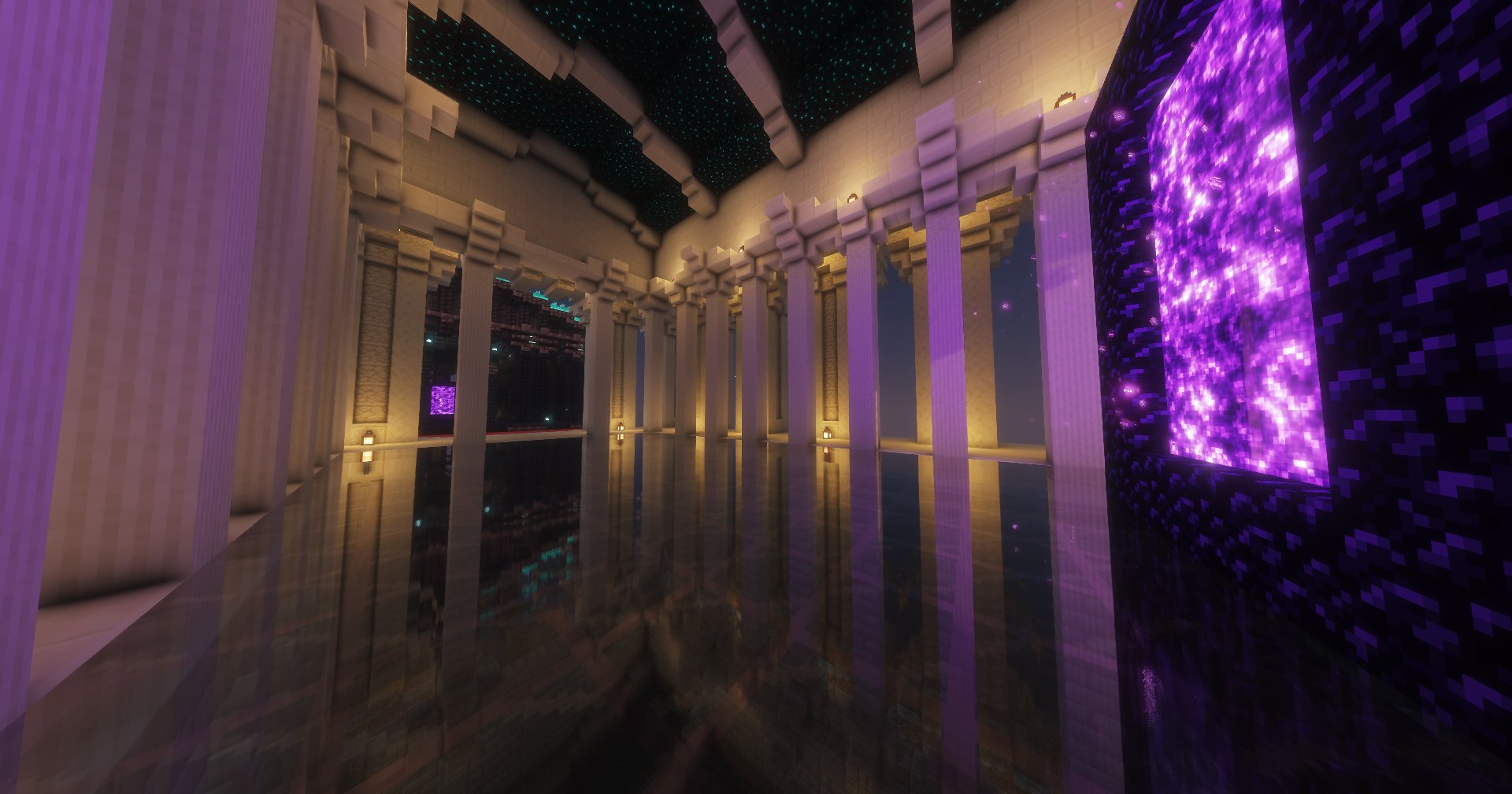 Overworld/Nether Portal Temples w/ mirror floor – additional image