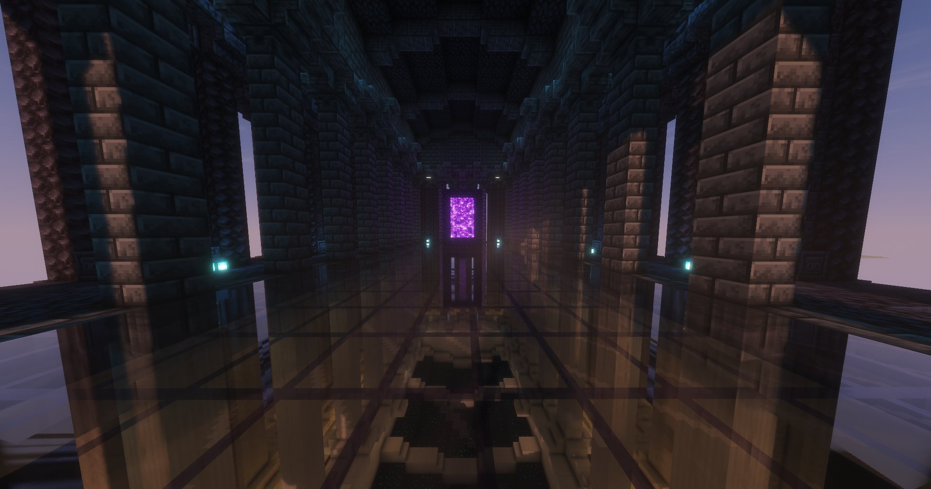 Overworld/Nether Portal Temples w/ mirror floor – additional image