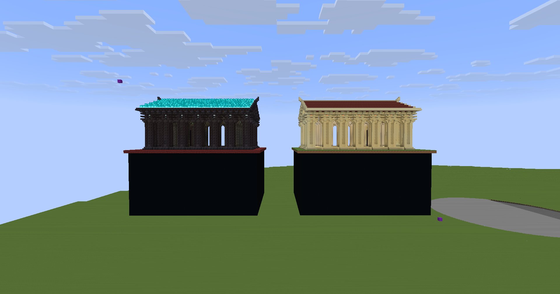 Overworld/Nether Portal Temples w/ mirror floor – additional image