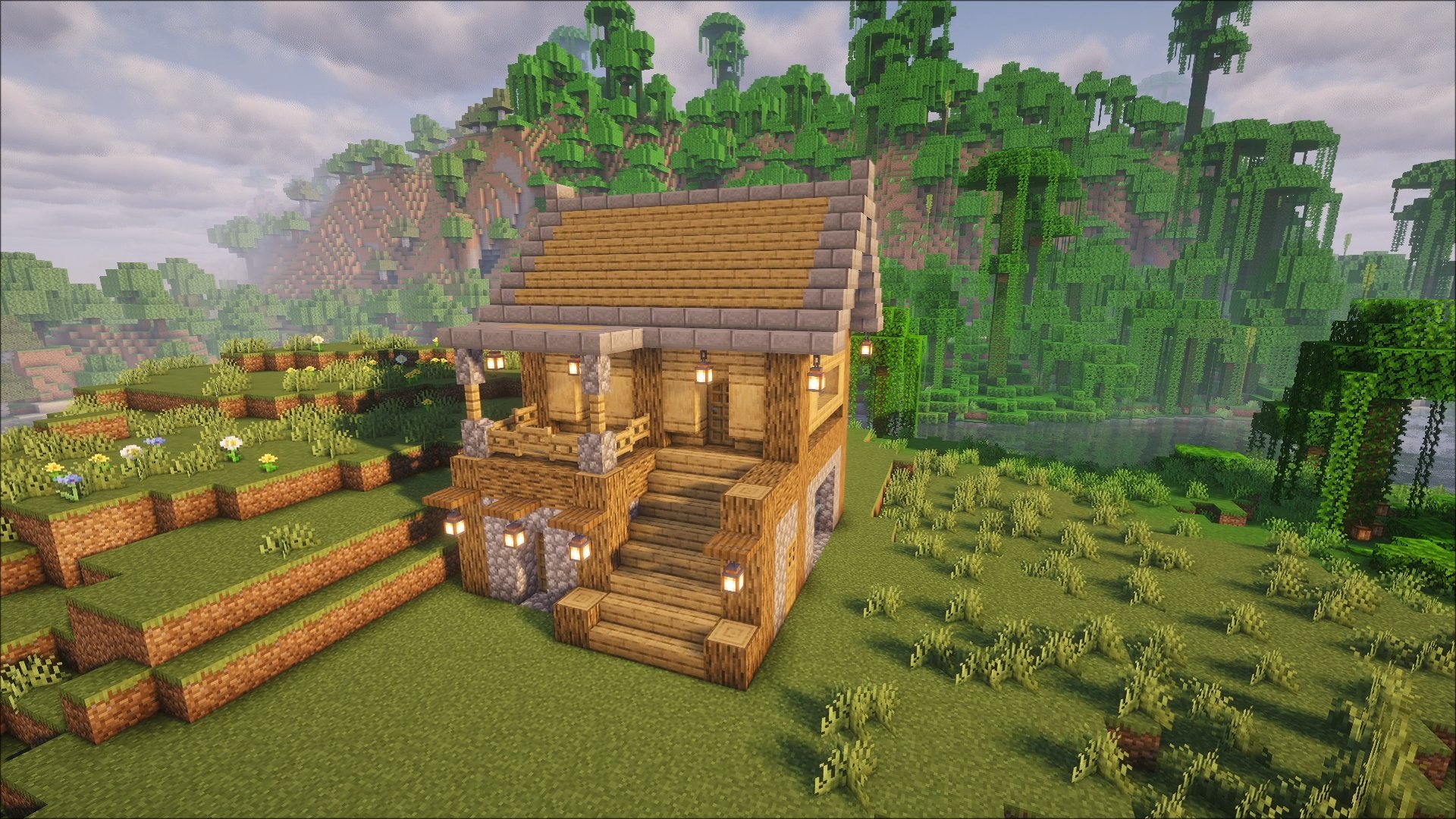minecraft starting survival house – key image