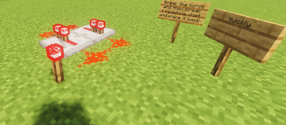 Simple redstone clock – key image
