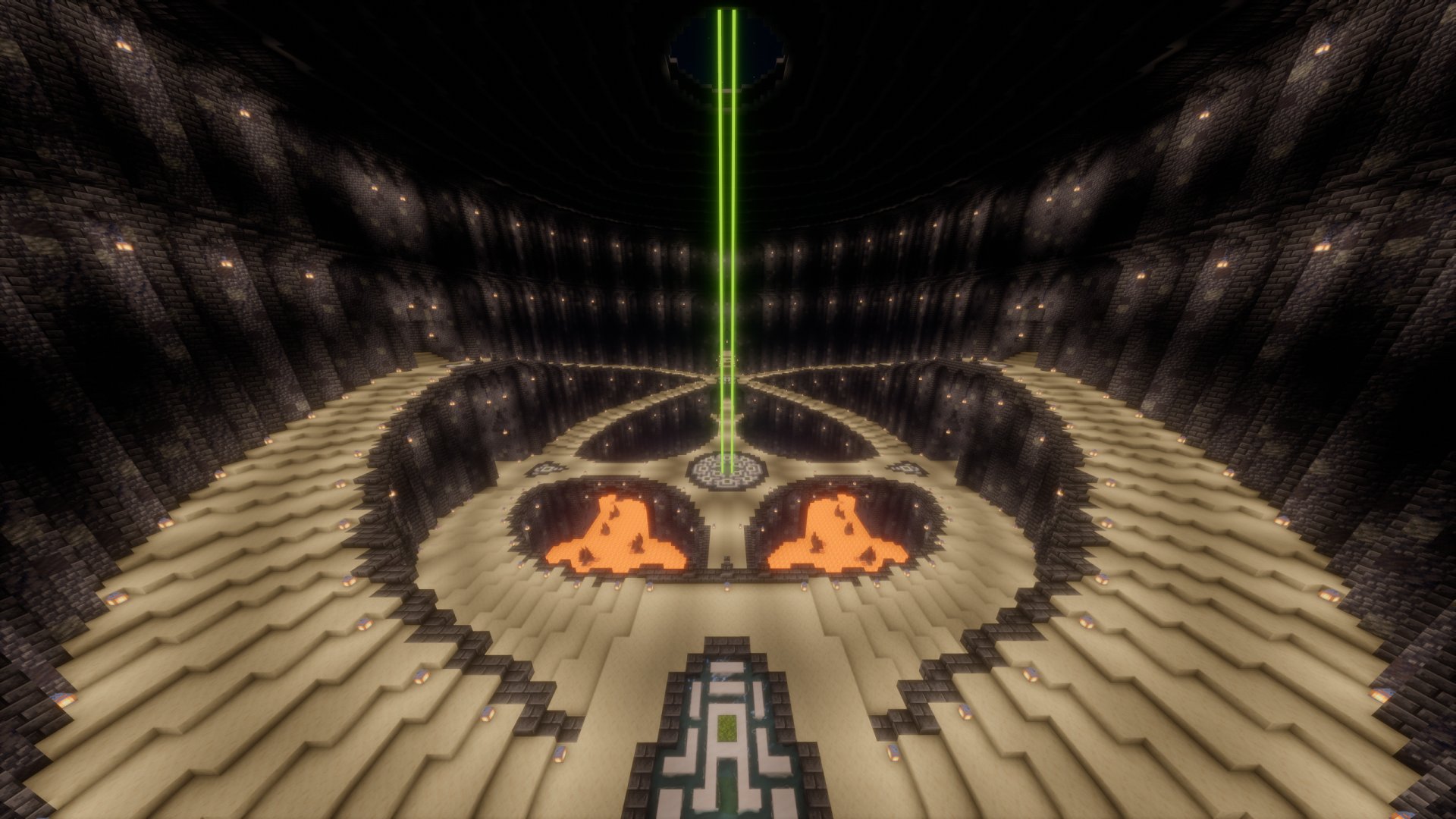Large Underground Base - Fully Interiorized & Completed /Trimmed + Fixed Terrain/ (NETHERHUB INCLUDED) – key image
